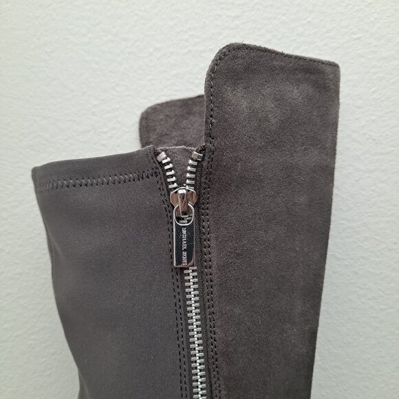 Michael Kors Bromley suede elastic flat riding boots - Picture 11 of 16